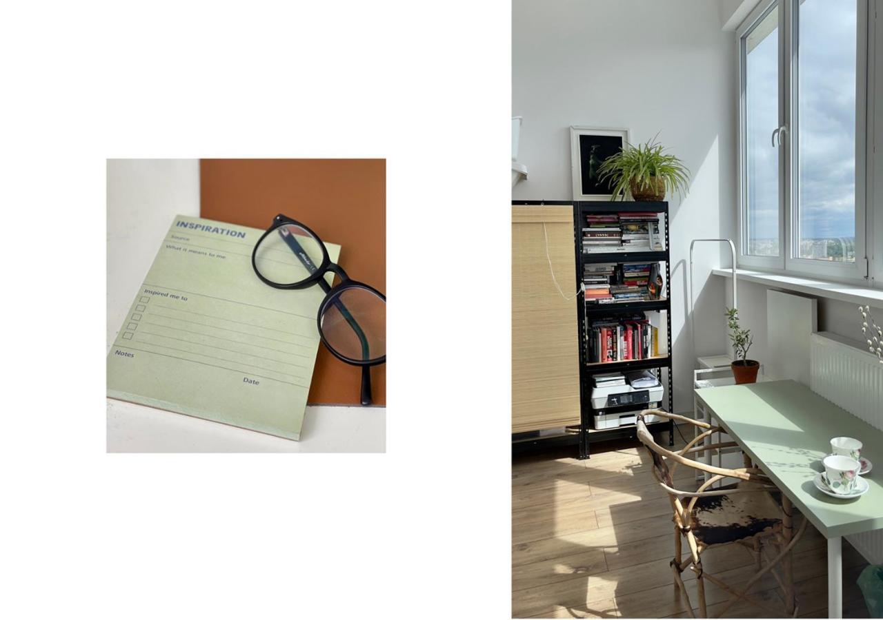 Apartamento Atelier W Sercu Warszawy Z Panoramicznym Widokiem Varsovia Exterior foto
