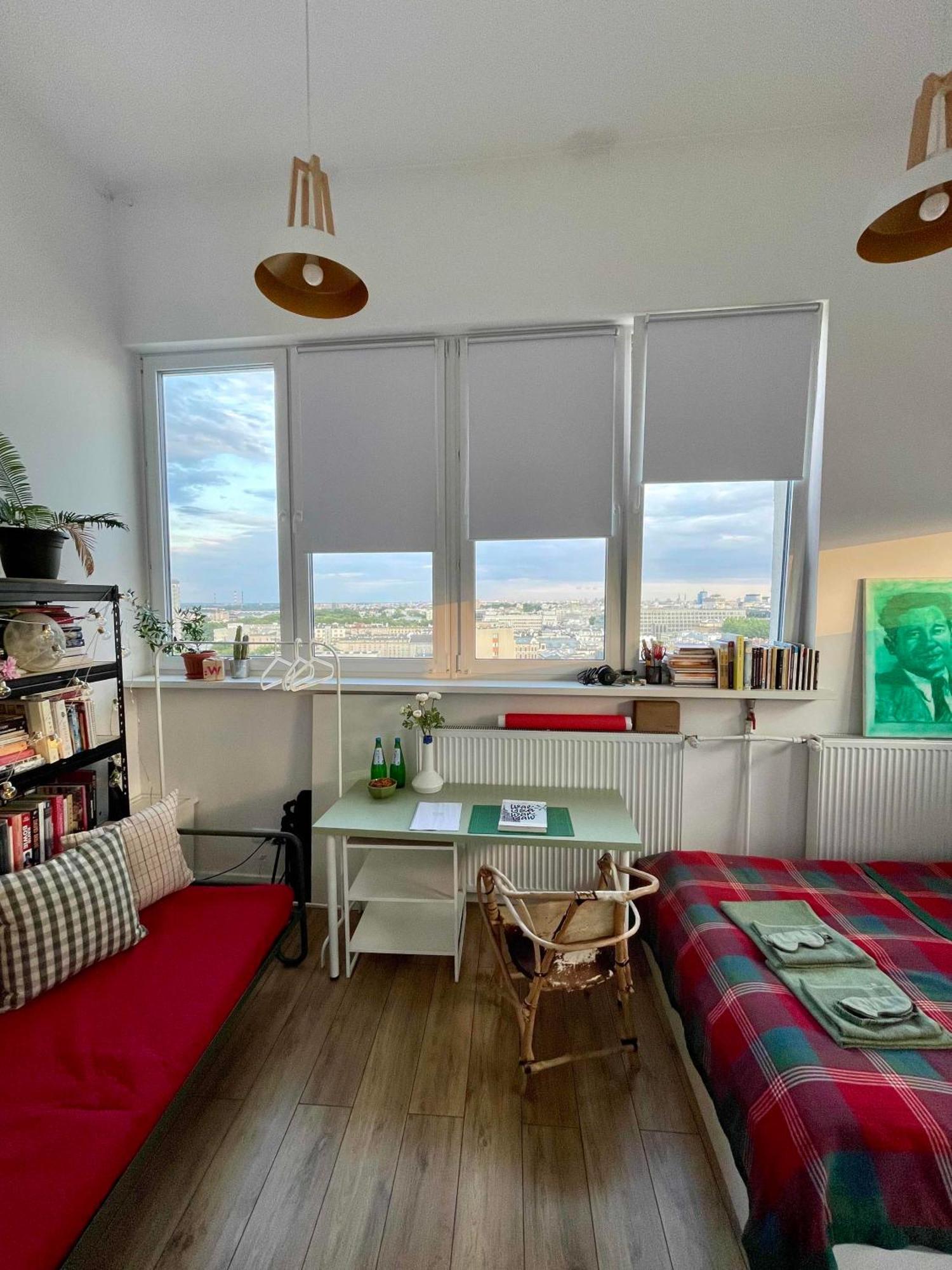 Apartamento Atelier W Sercu Warszawy Z Panoramicznym Widokiem Varsovia Exterior foto